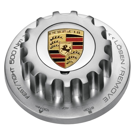Porsche Crested Bottle Opener Wheel Centrelock Design